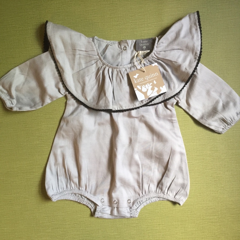 Kate Quinn Organic Bubble Suit Ruffle Romper